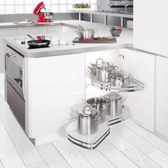 LeMans II Arena 50 Blind Corner Set LH - Chrome/White LeMans II Arena 50 Blind Corner Set LH - Chrome/White