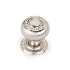 Rhodes 1-1/4 Inch Diameter Satin Nickel Cabinet Knob Rhodes 1-1/4 Inch Diameter Satin Nickel Cabinet Knob