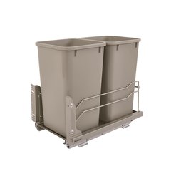 53WC Double Trash Pullout 27 Quart Champagne 53WC Double Trash Pullout 27 Quart Champagne