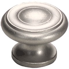 Solid Brass Traditional Designs 1-1/2 Inch Diameter Distressed Nickel Cabinet Knob Solid Brass Traditional Designs 1-1/2 Inch Diameter Distressed Nickel Cabinet Knob