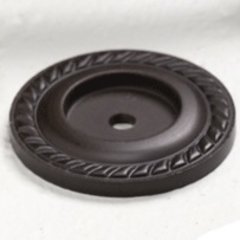 Montcalm Forged Solid Brass 1-1/2 Inch Diameter Oil Rubbed Bronze Back-plate Montcalm Forged Solid Brass 1-1/2 Inch Diameter Oil Rubbed Bronze Back-plate
