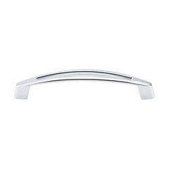 Nouveau 5-1/16 Inch Center to Center Polished Chrome Cabinet Pull Nouveau 5-1/16 Inch Center to Center Polished Chrome Cabinet Pull