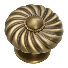 Casual Elegance 1-3/8 Inch Diameter Redington Brass Cabinet Knob Casual Elegance 1-3/8 Inch Diameter Redington Brass Cabinet Knob