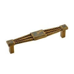 Interlude 5-3/8 Inch Center to Center Tiger Penshell, Estate Dover Cabinet Pull Interlude 5-3/8 Inch Center to Center Tiger Penshell, Estate Dover Cabinet Pull