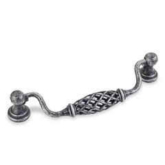 Tuscany 5-1/16 Inch Center to Center Swedish Iron Machined Cabinet Pull Tuscany 5-1/16 Inch Center to Center Swedish Iron Machined Cabinet Pull