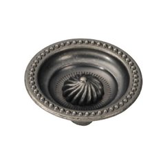 Roma 1-1/2 Inch Diameter Black Nickel Vibed Cabinet Knob Roma 1-1/2 Inch Diameter Black Nickel Vibed Cabinet Knob