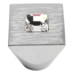 Boutique Crystal 1 Inch Diameter Matte Chrome Cabinet Knob Boutique Crystal 1 Inch Diameter Matte Chrome Cabinet Knob