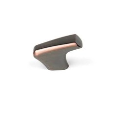 Sierra 1-5/8 Inch Diameter Antique Bronze W/ Copper Cabinet Knob Sierra 1-5/8 Inch Diameter Antique Bronze W/ Copper Cabinet Knob