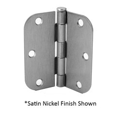 5/8 inch Radius Door Hinge 3-1/2 inch x 3-1/2 inch Oil Rubbed Bronze 5/8 inch Radius Door Hinge 3-1/2 inch x 3-1/2 inch Oil Rubbed Bronze