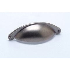 Andante 2-1/2 Inch Center to Center Antique Pewter Cabinet Cup Pull Andante 2-1/2 Inch Center to Center Antique Pewter Cabinet Cup Pull