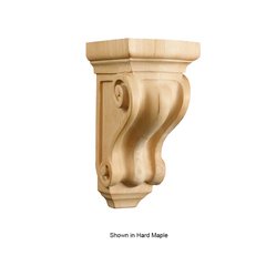 Small Corinthian Corbel Unfinished Alder Small Corinthian Corbel Unfinished Alder