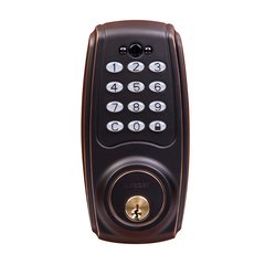 Transitional Electronic Keypad Deadbolt Grade 3 Aged Bronze Transitional Electronic Keypad Deadbolt Grade 3 Aged Bronze