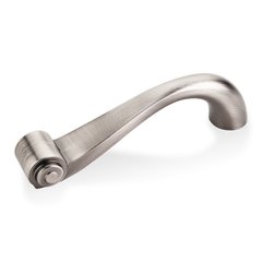 Duval 3-3/4 Inch Center to Center Bright Nickel Brushed with Dull Lacquer Cabinet Pull Duval 3-3/4 Inch Center to Center Bright Nickel Brushed with Dull Lacquer Cabinet Pull