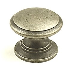 Hartford 1-1/4 Inch Diameter Aged Pewter Cabinet Knob Hartford 1-1/4 Inch Diameter Aged Pewter Cabinet Knob