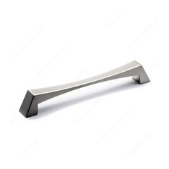 Bridges 7-9/16 Inch Center to Center Brushed Nickel Cabinet Pull Bridges 7-9/16 Inch Center to Center Brushed Nickel Cabinet Pull