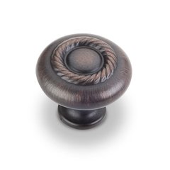 Lenoir 1-1/4 Inch Diameter Dark Brushed Antique Copper Cabinet Knob Lenoir 1-1/4 Inch Diameter Dark Brushed Antique Copper Cabinet Knob