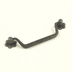 Country 5-1/16 Inch Center to Center Vibra Pewter Cabinet Bail Pull Country 5-1/16 Inch Center to Center Vibra Pewter Cabinet Bail Pull