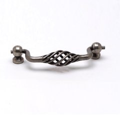 Provence 3-3/4 Inch Center to Center Pewter French Iron Cabinet Pull Provence 3-3/4 Inch Center to Center Pewter French Iron Cabinet Pull
