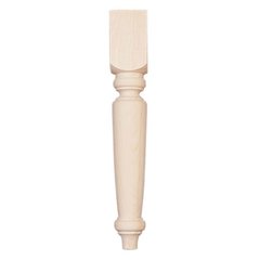Butcher Block Style Leg 21" H-Pine Butcher Block Style Leg 21" H-Pine