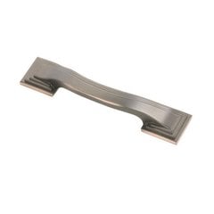 Deco 3-1/2 Inch Center to Center Oil Rubbed Bronze Highlighted Cabinet Pull Deco 3-1/2 Inch Center to Center Oil Rubbed Bronze Highlighted Cabinet Pull