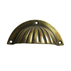 Bin Pulls 3 Inch Center to Center Unlacquered Antique Brass Cabinet Cup Pull Bin Pulls 3 Inch Center to Center Unlacquered Antique Brass Cabinet Cup Pull