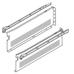 Metabox Slide 6 inch H x 20 inch L- White with Front Fix. Brackets Metabox Slide 6 inch H x 20 inch L- White with Front Fix. Brackets