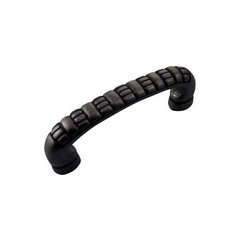 Ribbed 3 Inch Center to Center Oil Rubbed Bronze Cabinet Pull Ribbed 3 Inch Center to Center Oil Rubbed Bronze Cabinet Pull