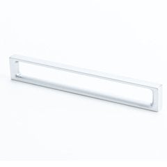 Dual 6-5/16 Inch Center to Center Dull Chrome Cabinet Pull Dual 6-5/16 Inch Center to Center Dull Chrome Cabinet Pull