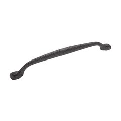 Refined Rustic Pull 8-13/16" C/C Black Iron Refined Rustic Pull 8-13/16" C/C Black Iron