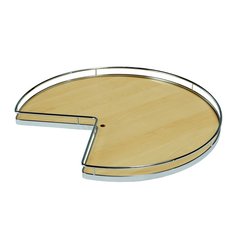Super Susan Pie Cut Lazy Susan Set 32" Maple/Chrome Super Susan Pie Cut Lazy Susan Set 32" Maple/Chrome