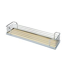 Storage Tray For Base Pullout Frame 4-3/8" W Chrome & Maple Storage Tray For Base Pullout Frame 4-3/8" W Chrome & Maple