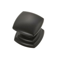 Euro-Contemporary Knob 1-1/4" Dia Matte Black Euro-Contemporary Knob 1-1/4" Dia Matte Black