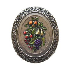 Tuscan 1-3/16 Inch Diameter Brite Nickel Hand Tinted Cabinet Knob Tuscan 1-3/16 Inch Diameter Brite Nickel Hand Tinted Cabinet Knob
