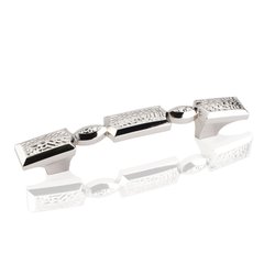 Solana 3-3/4 Inch Center to Center Polished Nickel Cabinet Pull Solana 3-3/4 Inch Center to Center Polished Nickel Cabinet Pull