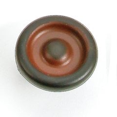 Foundry 1-1/4 Inch Diameter Black With Terra Cotta Wash Cabinet Knob Foundry 1-1/4 Inch Diameter Black With Terra Cotta Wash Cabinet Knob