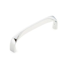 Italian Contemporary 4 Inch Center to Center Polished Chrome Cabinet Pull Italian Contemporary 4 Inch Center to Center Polished Chrome Cabinet Pull