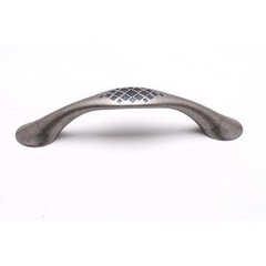 Overture 3-3/4 Inch Center to Center Rustic Nickel Cabinet Pull Overture 3-3/4 Inch Center to Center Rustic Nickel Cabinet Pull