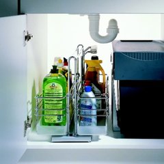 Two Basket Storage Unit Pullout Chrome Two Basket Storage Unit Pullout Chrome