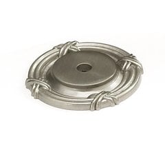 Versailles Forged Solid Brass 1-1/2 Inch Diameter Satin Nickel Back-plate Versailles Forged Solid Brass 1-1/2 Inch Diameter Satin Nickel Back-plate