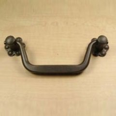 Country 3-3/4 Inch Center to Center Olde Iron Rust Cabinet Bail Pull Country 3-3/4 Inch Center to Center Olde Iron Rust Cabinet Bail Pull