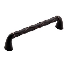 Lattice 6-5/16 Inch Center to Center Dark Oiled Bronze Cabinet Pull Lattice 6-5/16 Inch Center to Center Dark Oiled Bronze Cabinet Pull
