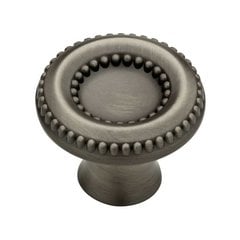 Taryn 1-3/8 Inch Diameter Heirloom Silver Cabinet Knob Taryn 1-3/8 Inch Diameter Heirloom Silver Cabinet Knob
