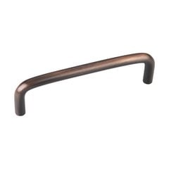 Torino 4 Inch Center to Center Dark Brushed Antique Copper Plated Steel Cabinet Pull Torino 4 Inch Center to Center Dark Brushed Antique Copper Plated Steel Cabinet Pull