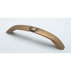 Euro Retro 5-1/16 Inch Center to Center Dull Antique Brass Cabinet Pull Euro Retro 5-1/16 Inch Center to Center Dull Antique Brass Cabinet Pull