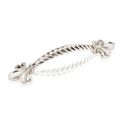 Evangeline 3-3/4 Inch Center to Center Satin Nickel Cabinet Pull Evangeline 3-3/4 Inch Center to Center Satin Nickel Cabinet Pull