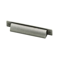 Iron Craft II 4 Inch Center to Center Tumbled Pewter Cabinet Cup Pull Iron Craft II 4 Inch Center to Center Tumbled Pewter Cabinet Cup Pull
