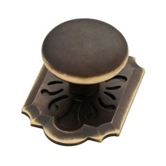 Augustine 2-3/8 Inch Diameter Bronze W/ Gold Highlights Cabinet Knob Augustine 2-3/8 Inch Diameter Bronze W/ Gold Highlights Cabinet Knob