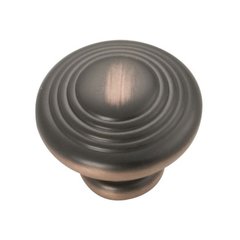 Deco 1-1/4 Inch Diameter Oil Rubbed Bronze Highlighted Cabinet Knob Deco 1-1/4 Inch Diameter Oil Rubbed Bronze Highlighted Cabinet Knob