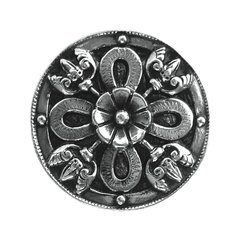 Jewel 1-1/8 Inch Diameter Brite Nickel Cabinet Knob Jewel 1-1/8 Inch Diameter Brite Nickel Cabinet Knob