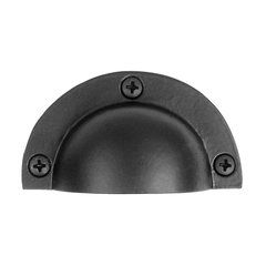 Smooth Iron 2-5/8 Inch Length Black Iron Cabinet Cup Pull Smooth Iron 2-5/8 Inch Length Black Iron Cabinet Cup Pull